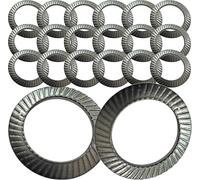 M10 Serrated Locking Washers A2 Stainless Steel for M3, M4, M5, M6, M8, M10, M12, M14 and M16 Screws (Pack of 20)