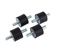 M10 Shock Damper Rubber Mount, 4pcs Anti Vibration Rubber Bobbin Mounts Isolator Silentblock Damper Air Compressor Pump Buffer Shock Absorber Car Boat Rubber Bobbins M10 40 * 30