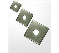 M10 Square Plate Washer Zinc Plated, 40mm x 40mm x 3mm, Bags of 10,100. (100)