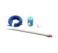 M10 Thread Antenna Base With SO239 Female Connection, Designed For Shortwave Radios Including USDX QRP, 5 6m Pull Rod, ABS 3D Printed Material(blue + grid + rod)