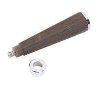 M10 Thread Coffee Filter Handle Replacement Premium Durable Wooden Handle with Steel Bottom for Espresso Coffee Machine Black Rosewood M10 Thread Size