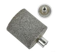 M10 Thread Grinding Wheel Head for 100 Type Angle Grinder, 70 Grit Silicon Carbide Cylindrical/Conical Stone Carving Polishing Chamfer Bit (Cylindrical)