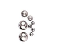 M10 Threaded 304 Stainless Steel Ball Beads 15mm-60mm Half Hole(16mmx1pcs)