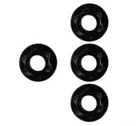 M10 Track Wheel Nut Kit, 4 Pcs Lightweight Screws for Mountain and Folding Bike Hubs (Black)