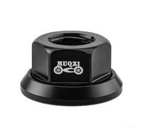 M10 Track Wheel Nuts for Fixie For Rear Hub, Lightweight and Rust Resistant, 4Pcs (Black)
