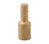 M10 Vacuum Brazed Stone Core Drill Bit for Angle Grinder Porcelain Marble Granite Slotting Trimming Tool 6mm 10mm 15mm Thread Brass Color(10mm)