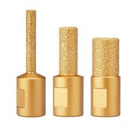 M10 Vacuum Brazed Stone Drill Bit A Must Have Tool for Professionals Working with Granite, Marble, or Tiles (3pcs)