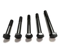 M10 X 1.25 Fine Pitch Hex Bolts, 10.9 Grade High Tensile Steel, Self Colour, Part Threaded DIN960 (2, M10 X 1.25 X 100)