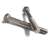 M10 x 1.25 Metric Fine Thread Hex Head Bolts, DIN 960 Part Thread, A2 Stainless Steel, 2 -Pack (90mm)