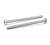 M10 x 100mm 10Pcs Flat Head Hex Socket Cap Screws Bolts for Screw Fix, 304 Stainless Steel 18-8, Full Thread by SG TZH (with Hex Spanner)