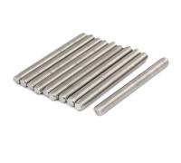 M10 x 100mm 304 Stainless Steel Fully Threaded Rods Bar Studs Silver Tone 10 Pcs