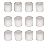 M10 x 10mm White Nylon Spacers Standoff Washers, Pack of 12 - Cylindrical Insulating Plastic Bushing (20mm Outer Diameter) for PCB, Electronics, Motherboard, Robotics & DIY