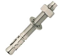 M10 x 120mm Through Bolts A4 Marine Grade Stainless Steel - Pack of 5 | Marine Grade Through Bolts for Brick, Masonry & Concrete, M6-M20