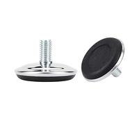 M10 x 17 x 50 mm Levelling Legs Floor Protector Adjustable Leveller for Home Furniture Office Table Chair Leg 2 Pack