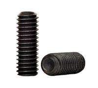 M10 X 50mm Allen Grub Screw Cup Point Screws Black High Tensile Grade 14.9 Din 916 Pack Of 10