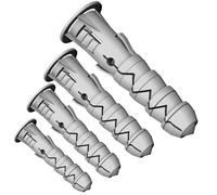 M10 x 50mm Wall Plugs (Pack of: 100) Expansion Screw Fixings Heavy Duty Multi Purpose Masonry Nylon Plug