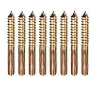 M10 x 75mm Hanger Bolts Wood to Metal Screw Dowels Double Headed Screws Headless Screws Fastener for Woodworking Furniture Connecting (10 Pack)