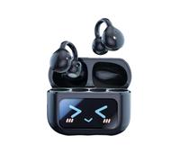 M100 Clip On Ear Headphones,Smart Touchscreen Bluetooth Earbuds, Open-Ear Earbuds,Clip-On Earphones,Wireless Headphones Bluetooth Open Ear Headphone,Waterproof Earphones with Built-in Mic (Black)