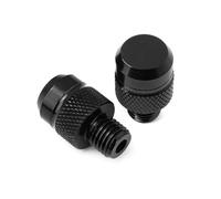 M10X1.25 Compatible With XJ6 Xj6 XJ6-S XJ6-F 2009 2010-2022 Motorcycle CNC Aluminum Rear View Mirror Hole Plug Screw Caps(B Black)