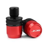 M10X1.25 Compatible With XJ6 Xj6 XJ6-S XJ6-F 2009 2010-2022 Motorcycle CNC Aluminum Rear View Mirror Hole Plug Screw Caps(RED)