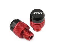 M10X1.25 Compatible With XJ6 Xj6 XJ6-S XJ6-F 2009 2010-2022 Motorcycle CNC Aluminum Rear View Mirror Hole Plug Screw Caps(A Red)