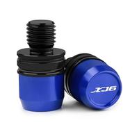 M10X1.25 Compatible With XJ6 Xj6 XJ6-S XJ6-F 2009 2010-2022 Motorcycle CNC Aluminum Rear View Mirror Hole Plug Screw Caps(BLUE)