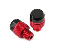 M10X1.25 Compatible With XJ6 Xj6 XJ6-S XJ6-F 2009 2010-2022 Motorcycle CNC Aluminum Rear View Mirror Hole Plug Screw Caps(B Red)