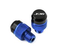 M10X1.25 Compatible With XJ6 Xj6 XJ6-S XJ6-F 2009 2010-2022 Motorcycle CNC Aluminum Rear View Mirror Hole Plug Screw Caps(A Blue)