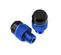 M10X1.25 Compatible With XJ6 Xj6 XJ6-S XJ6-F 2009 2010-2022 Motorcycle CNC Aluminum Rear View Mirror Hole Plug Screw Caps(B Blue)