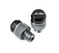 M10X1.25 Compatible With XJ6 Xj6 XJ6-S XJ6-F 2009 2010-2022 Motorcycle CNC Aluminum Rear View Mirror Hole Plug Screw Caps(A Titanium)