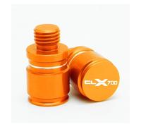 M10X1.25 Motorcycle CNC Accessories Rearview Side Mirror Hole Cap Plug Screw Compatible with CLX700 700CLX 700 CLX Sport Heritage Adv(Orange)