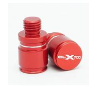 M10X1.25 Motorcycle CNC Accessories Rearview Side Mirror Hole Cap Plug Screw Compatible with CLX700 700CLX 700 CLX Sport Heritage Adv(Red)