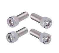 M10X1 25 Schraube M10 1,25 4Pcs Hex Bolt Socket Cap Screw A2 Stainless Steel 1.25Mm Fine Pitch Fastener Hardware (M10*30)