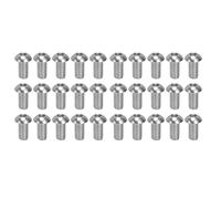 M10x1.5 Hex Socket Button Head Screw Set, A2 Stainless Steel Coarse Thread Screws, ISO7380 Standard, 30Pcs Kit for Automotive Engineering DIY and Food Industry Applications (M10*20)