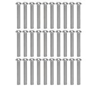 M10x1.5 Hex Socket Button Head Screw Set, A2 Stainless Steel Coarse Thread Screws, ISO7380 Standard, 30Pcs Kit for Automotive Engineering DIY and Food Industry Applications (M10*70)