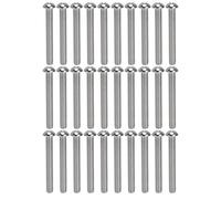 M10x1.5 Hex Socket Button Head Screw Set, A2 Stainless Steel Coarse Thread Screws, ISO7380 Standard, 30Pcs Kit for Automotive Engineering DIY and Food Industry Applications (M10*80)