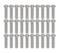 M10x1.5 Hex Socket Button Head Screw Set, A2 Stainless Steel Coarse Thread Screws, ISO7380 Standard, 30Pcs Kit for Automotive Engineering DIY and Food Industry Applications (M10*45)