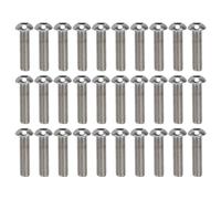 M10x1.5 Hex Socket Button Head Screw Set, A2 Stainless Steel Coarse Thread Screws, ISO7380 Standard, 30Pcs Kit for Automotive Engineering DIY and Food Industry Applications (M10*40)