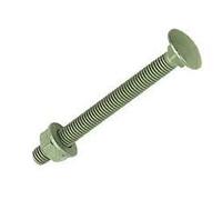 M10x100 Green Exterior Cup Sq Bolts