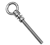 M10X100 Long Shank Eyebolt - A4 (Marine Grade) Stainless - 1 Pack