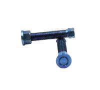 M10x50 M8x50 Motorcycle Chain Adjuster Bolt Rear Axle Block Titanium Screw Nut Kit Compatible With Motocross Dirt Bike Repair Parts(1 Pair M8 Blue)