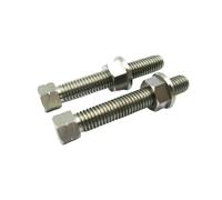 M10x50 M8x50 Motorcycle Chain Adjuster Bolt Rear Axle Block Titanium Screw Nut Kit Compatible With Motocross Dirt Bike Repair Parts(1 Pair M10 Original)