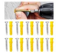 M10x50mm Nylon Wall Plug Steel Bolt KIt - 10pcs Heavy Duty Masonry Brick Wall Fixing plug + Coach Screw Zinc Plated for Tv Bracket Aerial Mast Sky Dishes Shelves Mounting