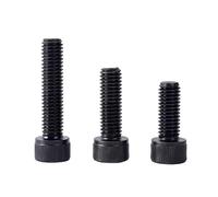 M11 Black 12.9 Steel Hex Socket Cap Head Screws, High Tensile Bolts with 1.0/1.25/1.5 Pitch, Precision Engineered Fasteners for Industrial, Mechanical & Hardware Applications (M11-1.0 x 100mm, 10pcs)