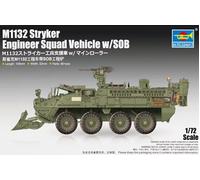 M1132 Stryker Engineer Squad Vehicle With LWMR-Mine Roller/SOB 1:72 Model