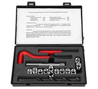 M11x1.25 Metric Thread Repair Insert Kit - Drill, Tap Wrench & Sleeves for Professional Thread Restoration Tool Set