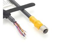 M12 12Pin Female To Flying Lead Cable M12 A Code GPIO Power I/O Trigger Cable High Flex Compatible Congnex CCB-PWRIO-05