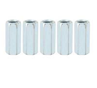 M12*40 5pcs Long Hex Nuts Long Rod Coupling Nut Threaded Fasteners Zinc Plated Carbon Steel Connecting Cap Joint Nut (17mm)