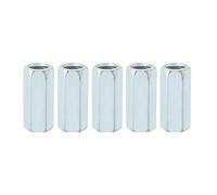 M12*40 Long Hex Nut Long Rod Coupling Nut Threaded Fasteners Zinc Plated Carbon Steel Connecting Cap Joint Nut 5pcs(15mm)