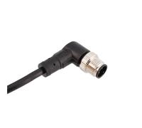 M12 4Pin 5pin 8pin 12pin Male Connector with Wire Female Waterproof Straight Elbow PVC Sensor Extension Cable 10M(Male elbow,10 meters,12P)